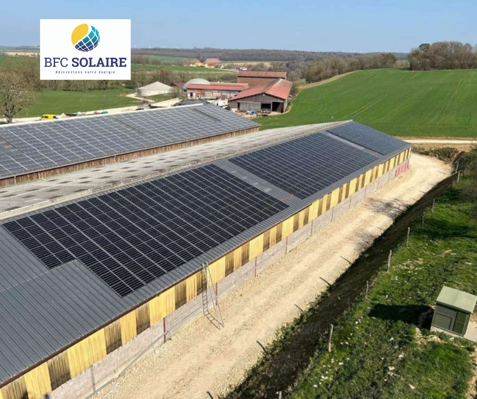 Centrale solaire bâtiment agricole en Bourgogne-Franche-Comté