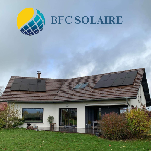 Résidence avec une centrale solaire en autoconsommation BFC solaire