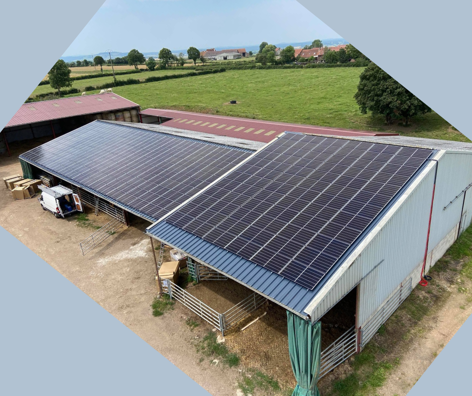 installation solaire photovoltaïque sur une ferme agricole de nos régions