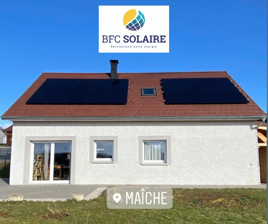 installation solaire a Maîche dans le Doubs 25120