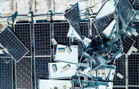 Panneaux solaires photovoltaïques en fin de vie